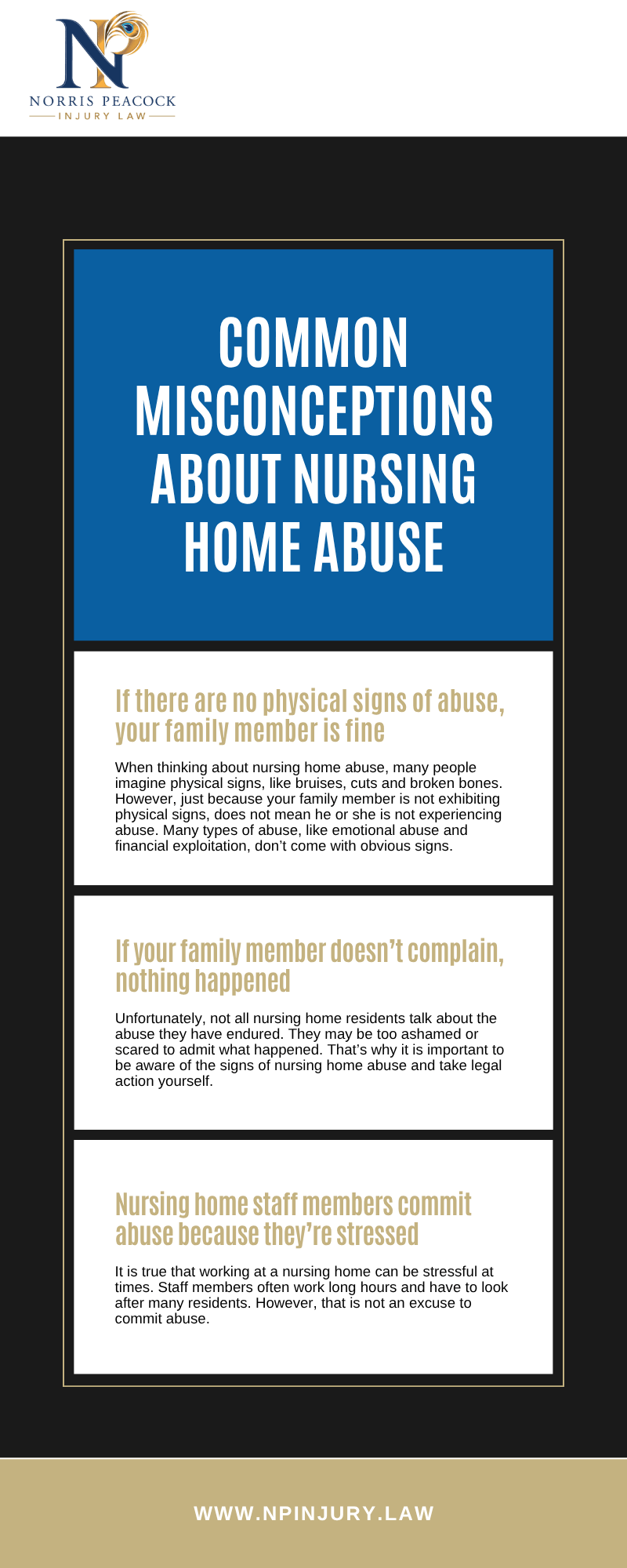 Common Misconceptions About Nursing Home Abuse Infographic